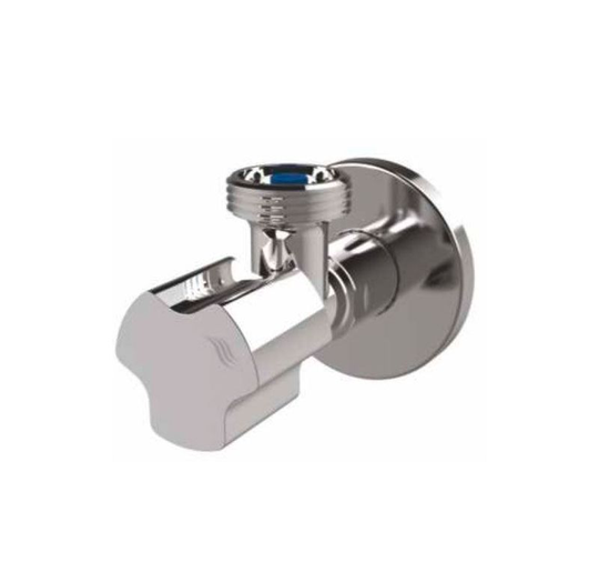 Elegant Chrome Plated Angled Water Valve for Washing Machine 1/2' x 3/4' bsp