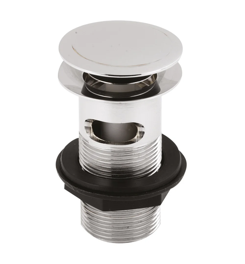 6.1cm Push Button Basin Waste with Overflow