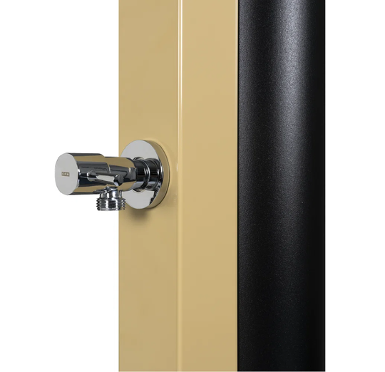 Orange Solar Pool Shower - With Foot Rinse - 30L