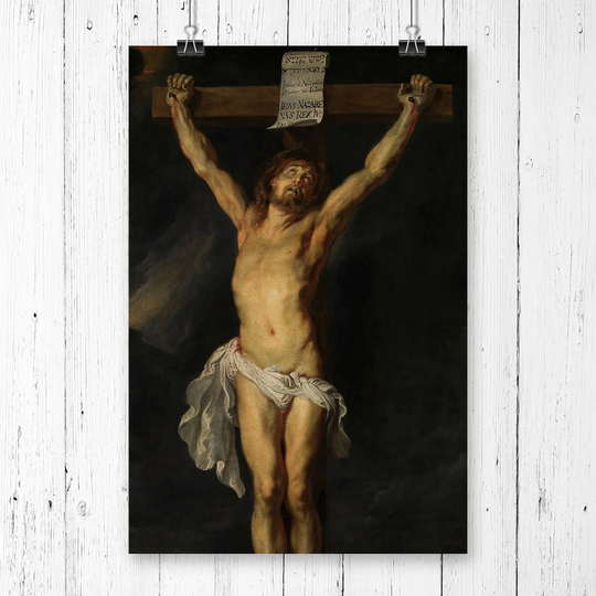 'Christ on the Cross' by Peter Paul Rubens Painting Print