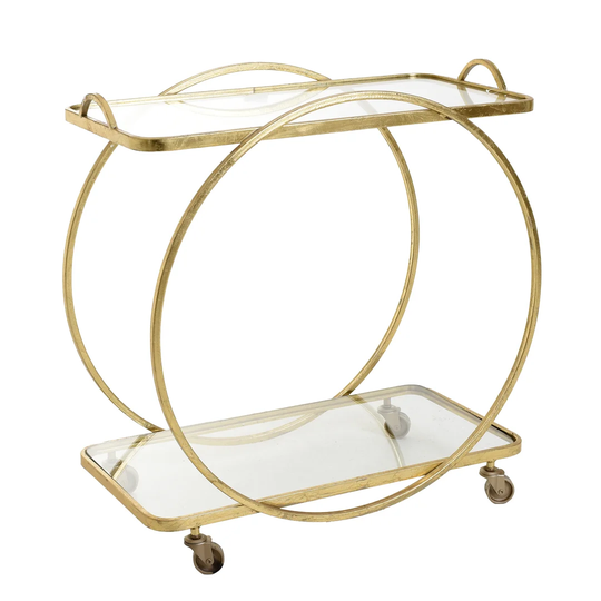 Corcoran Metallic/Glass Side Table
