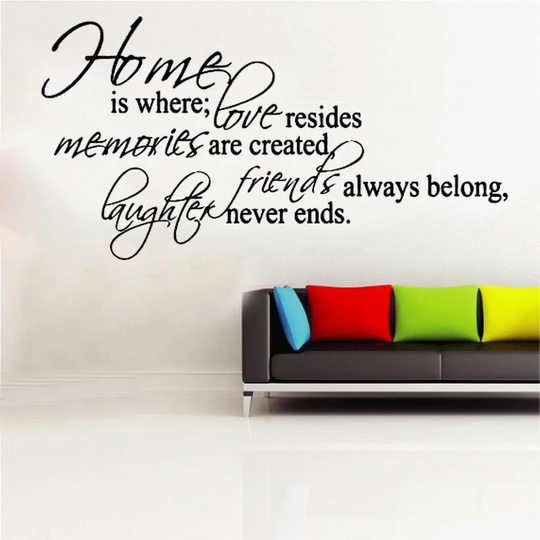 Home Is Where Decal Vinyl Wall Sticker