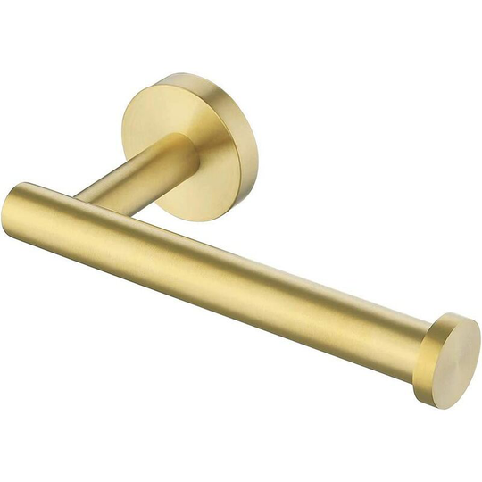 Wall Mounted Toilet Paper Holder Bathroom Toilet Paper Holder SUS304 Stainless Steel Brushed Brass - Litzee