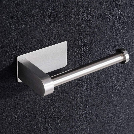 Toilet roll holder without drilling, Aikzik® self-adhesive toilet roll holder Stainless steel toilet roll holder Toilet roll holder Toilet roll