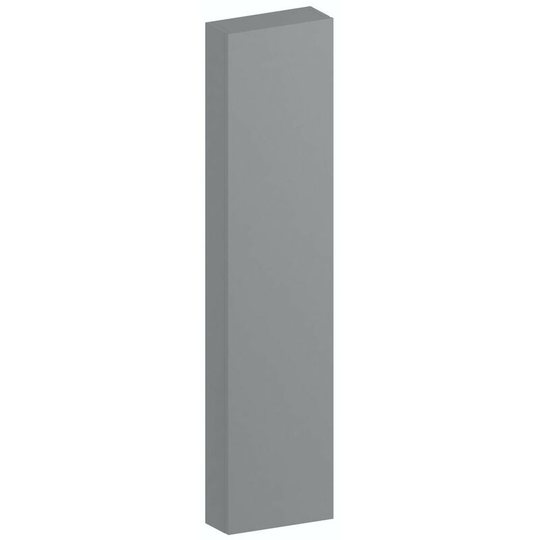 Slimline slate matt wall hung cabinet 1250 x 300mm - Grey - Accents