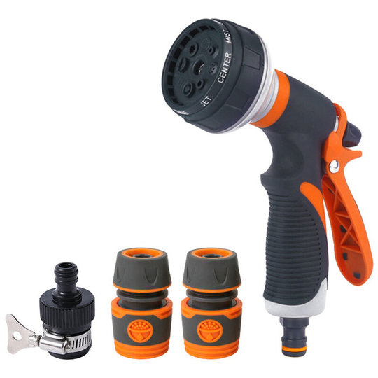 Car Water Washer High Pressure Hose Sprayer Home Watering Sprinkler with 8 Splash Modes for Car Washing Plants Watering Pets Shower, Type 7 - Type 7