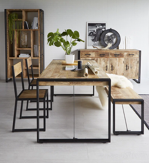 Paige Dining Set With 2 Chairs and 1 Bench