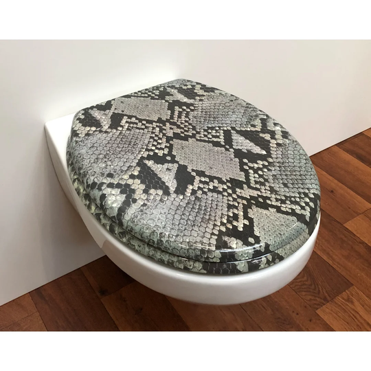Snake Toilet Seat Sticker