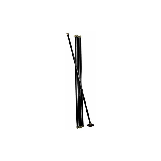 7 Piece 2m Expert Drain Rod Set 5 x 2m x 25mm Roads & 2 Attachment Heads