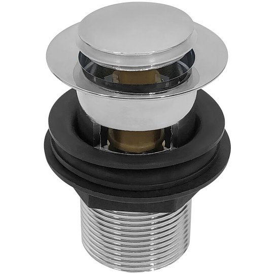 Quality ABS Slotted Chrome Click Clack Basin Push Pop Up Waste Sink Plug