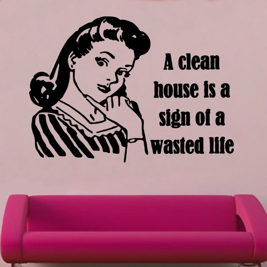 Clean House Wall Sticker