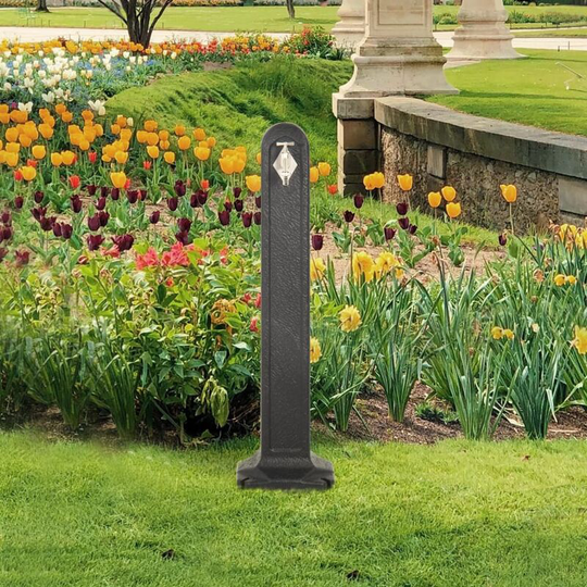 Hommoo - Garden Tanker with Faucet Anthracite Stone Look