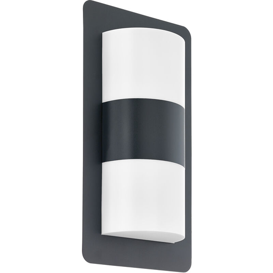 Eglo - Pandella 1 Black Plastic Integrated led IP44 Bathroom Mirror Wall Light - anthracite