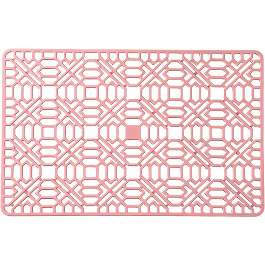 Silicone sink mat, silicone sink insert, 40 x 27 x 1.2 cm sink insert, dishwasher mat for storing and drying cutlery and crockery. Soekavia