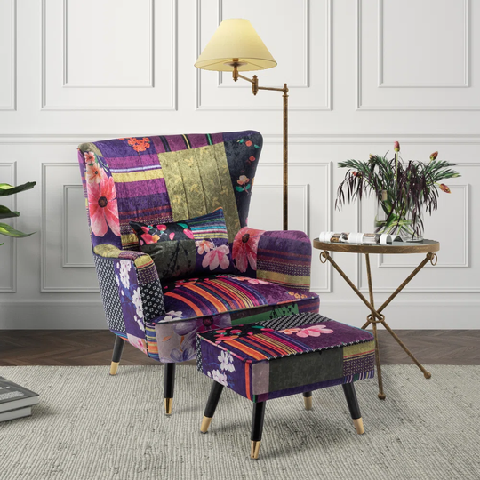 Wagstaff 77Cm Wide Armchair and Ottoman