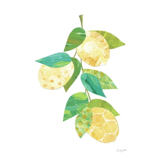 Summer Lemons II by Courtney Prahl - Wrapped Canvas Painting