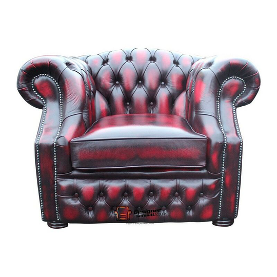 Chesterfield Sandringham ArmChair Antique Oxblood Leather