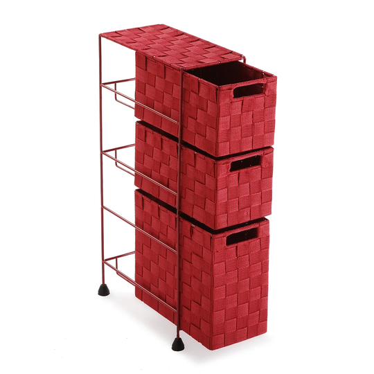 Illman 15.5Cm W x 57Cm H x 28Cm D Free-Standing Bathroom Cabinet