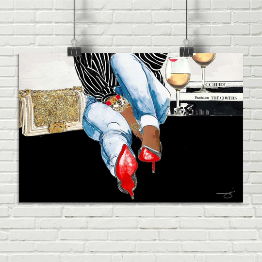 'Waiting on You' by BY Jodi - Unframed Painting Print on Paper