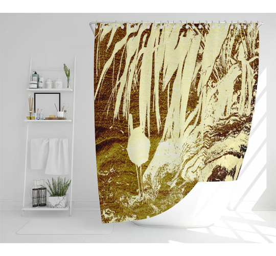 Pretty Bird Designer Shower Curtain