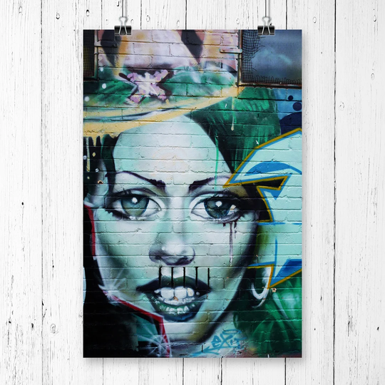 "Graffiti Wall Art" Painting Print
