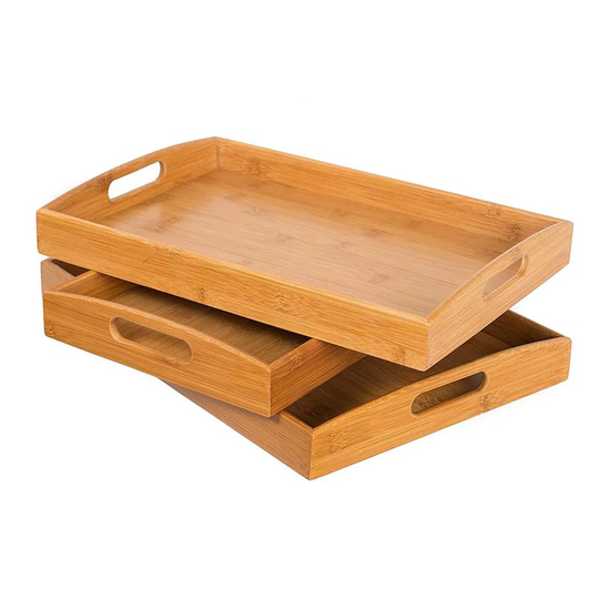3 Piece Serving Tray Set