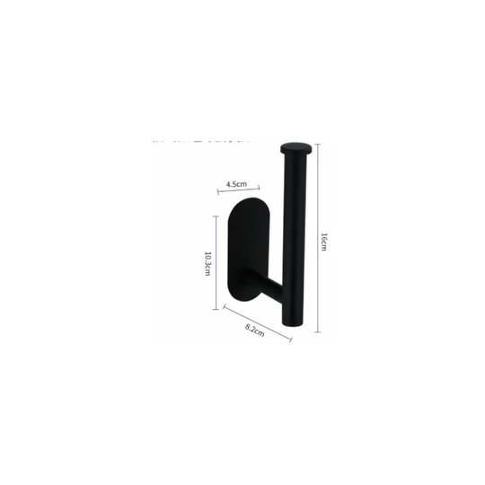 Bathroom Accessories Without Drilling black Paper Holder Stainless Steel 1 piecesBathroom Toilet Adhesive Toilet Paper Holder Toilet Paper Holder or