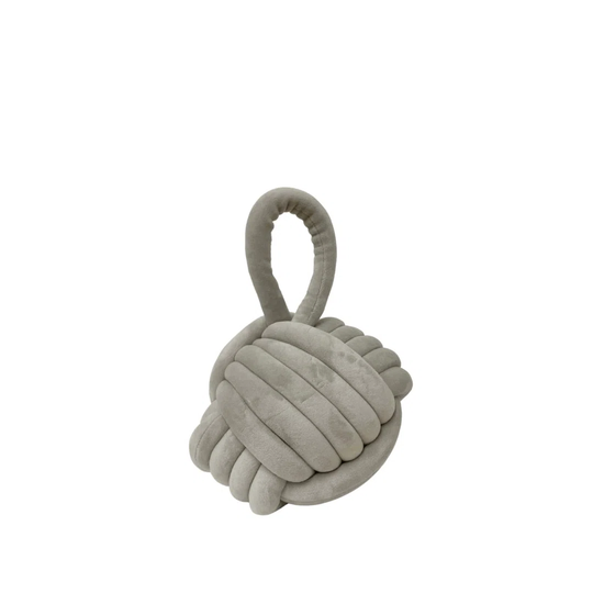 Knot Velvet Weighted Floor Stop