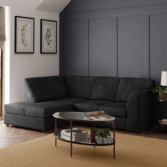 Duvernay Fullback Corner Sofa - Grey