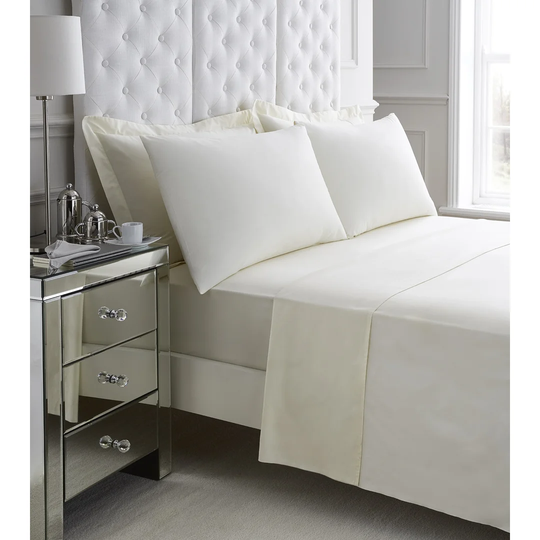 200 Thread Count 100% Cotton Percale Flat Sheet