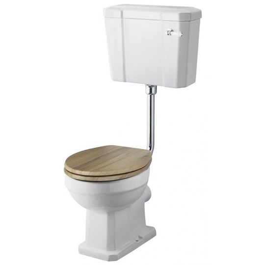 Nuie - Richmond Low Level Toilet with Lever Cistern - Excluding Seat and cp Flushpipe