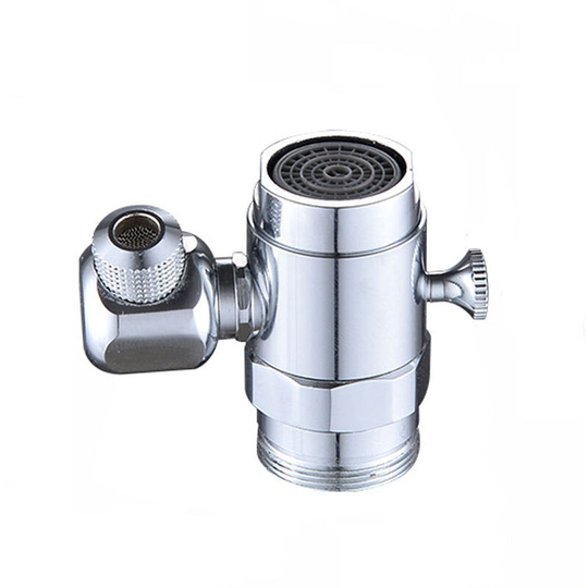 360 ° Rotating Faucet Aerator, Kitchen 2 Mode Adjustable Filter Faucet for Faucets with M22 External Thread Nozzle or M24 Internal Thread, Brass