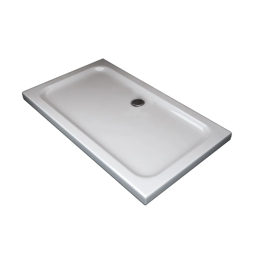 Rectangular Shower Tray Lowered In Abs H 5Cm With Drain Included 80X120