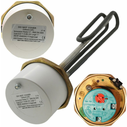 Cotherm - ELE-11-IN-800-UNV 1 3/4 3kW Immersion Heater 11 for Unvented Cylinders