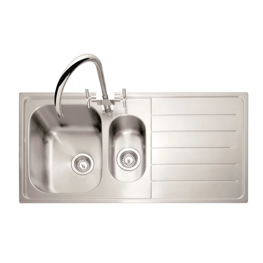 Lyon 100cm x 50cm 1 1/2 Inset Kitchen Sink