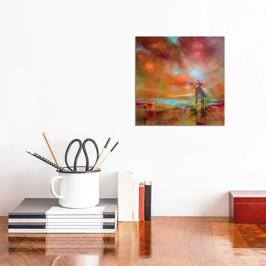 The Coloured Cow by Betsy McDaniel - Painting on Canvas