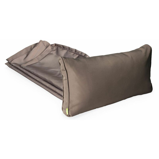 Brown cushion cover set for Genova armchair and footstool set - complete set - Beige-brown