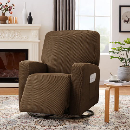 Jacquard Soft Stretchy Box Recliner Slipcover