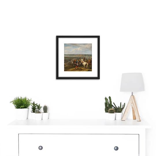 Van Der Meulen Louis XIV Crossing To Netherlands - Picture Frame Painting