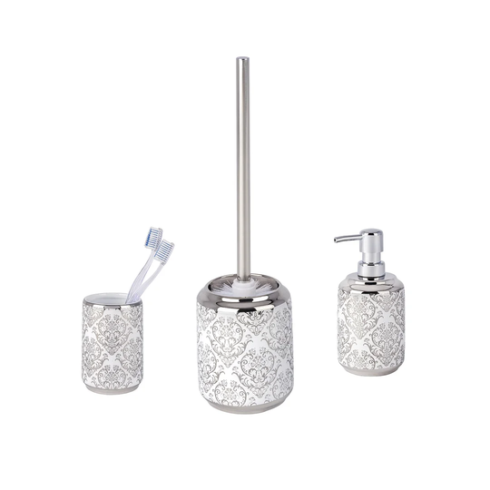 Lunsford Free-Standing Toilet Roll and Brush Holder