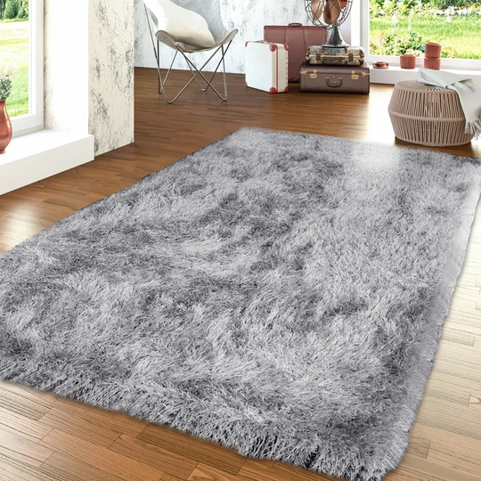 Frauke Shaggy Silver Rug