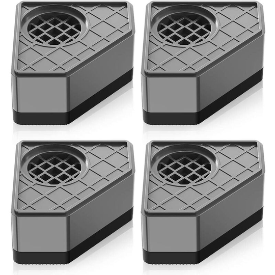 4 pieces of damping pads for washing machines, damping rubber pads for washing machines and dryers, foot pads for anti-skid washing machines, and