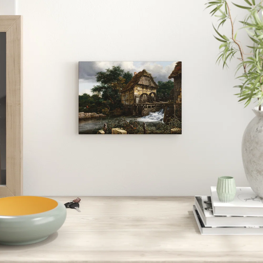 'Two Watermills' by Jacob Ruisdael Graphic art