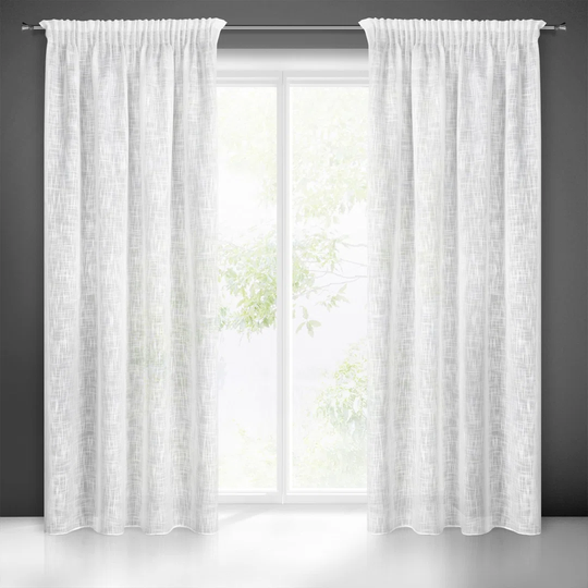 Foulton Slot Top Semi Sheer Single Curtain