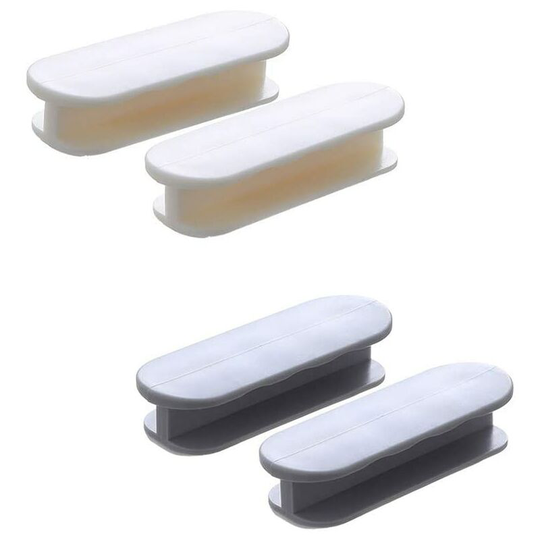 4 Pieces Auto Adhesive Window Handle, Sticker Handle, Adhesive Handle Sliding Door for Cupboard Cabinet Wardrobe Auxiliary Refrigerator (Gray + Beige)