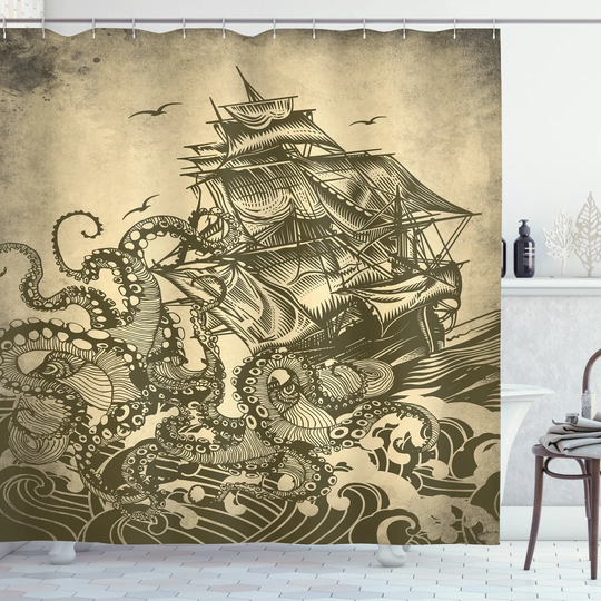 Camren Polyester Shower Curtain