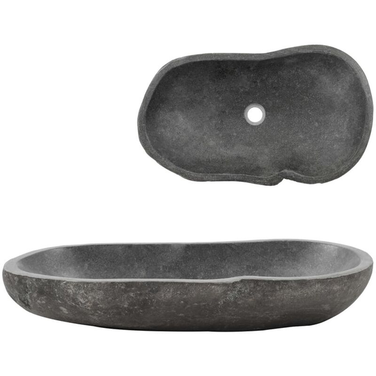 Wash Basin River Stone Oval 60-70 cm VDTD04810 - Topdeal