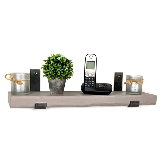 Strader Oak Solid Wood Picture Ledge Wall Shelf