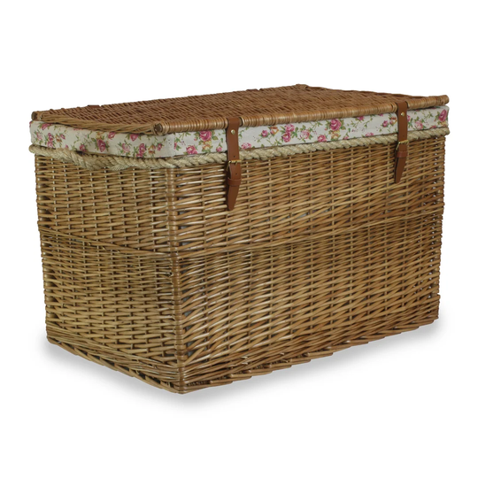 Jamel Light Steamed Storage Trunk with Garden Rose Lining