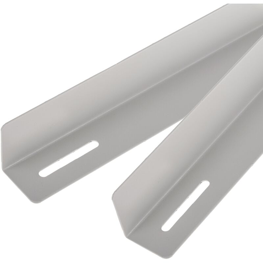 Fixed side guides for rack cabinet support 19 white 350mm - Rackmatic